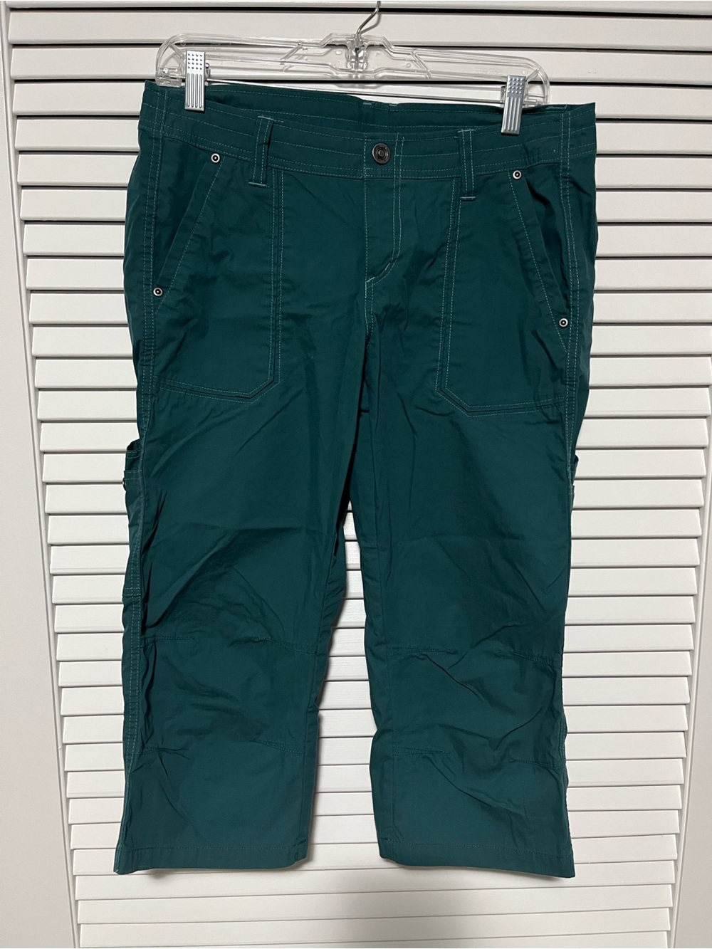 KUHL #6288 Free Range Cargo Capri Pants Womens Size [Insert Size] Teal NWOT
